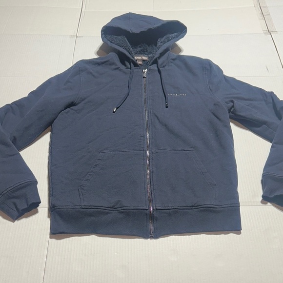 Tommy Hilfiger Other - Michael Kors unosex Navy Blue Hoodie Sweater w pockets and zipper fuzzy inside